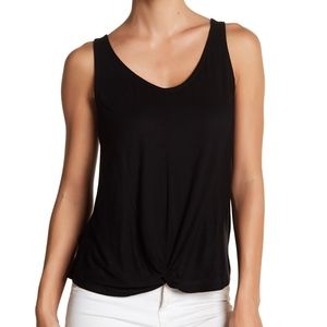 CLOTH. by RD Scoop Neck Hi-Lo Tank Top XS Black NWT
